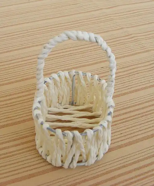 批发编织工艺品 纸绳编织篮 婚庆礼品篮 篮子