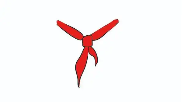 红旗下的红领巾简笔画