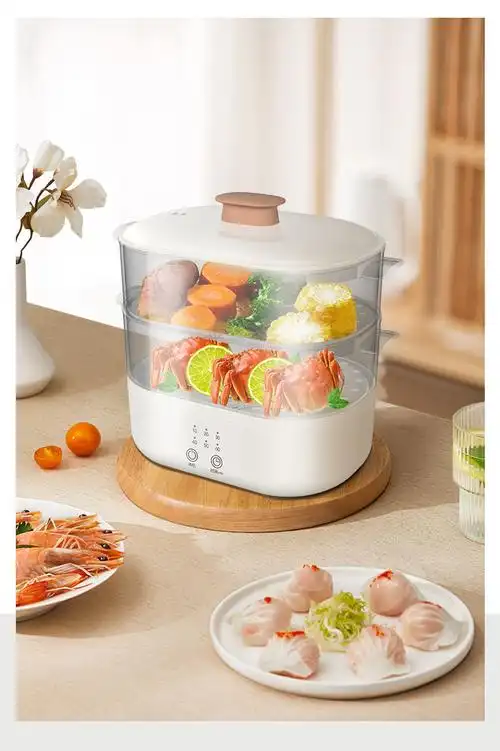 电蒸锅多功能家用智能保温早餐机小型自动断电蒸笼多层蒸菜锅_一念