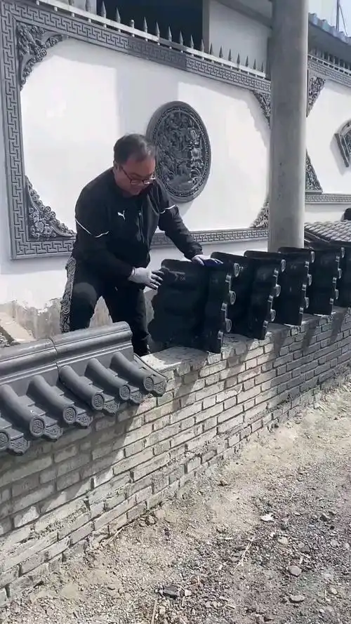 仿古围墙瓦,围墙一体瓦,围墙压顶瓦