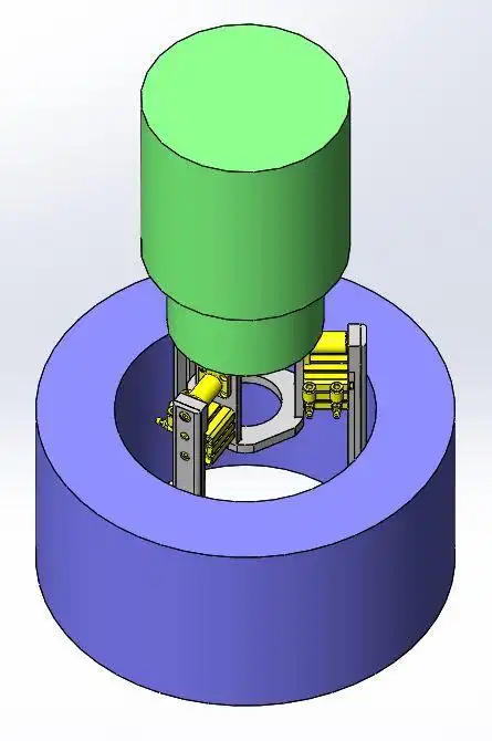 圆柱工件用夹头夹紧内径机构