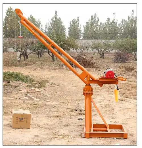 装修起重升降机吊砖机提升机小型吊车全套220v800公斤30m离合提升机款