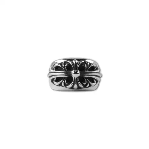 chrome hearts ㊣宗克罗心 经典十字花floral戒指