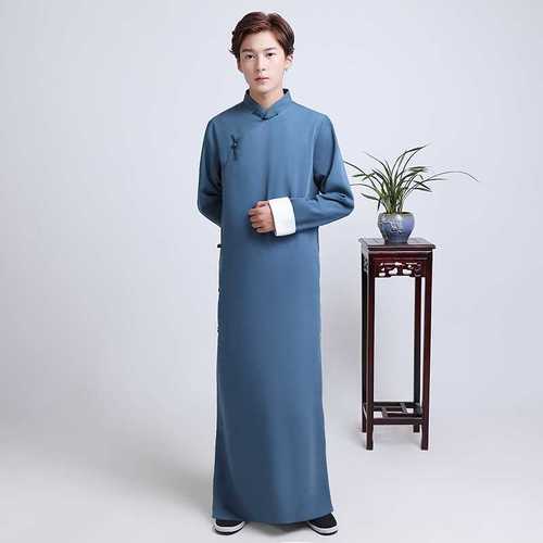 正品相声服装快板男民国风古装长衫学生青年舞台长袍大褂演出服民