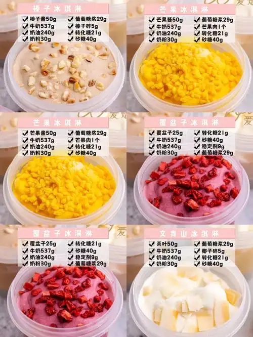 一个配方教你做4款冰淇淋60在家也能做70