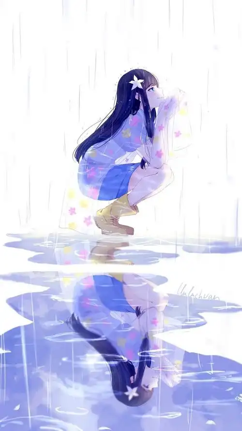 唯美梦幻少女插画bylluluchwan