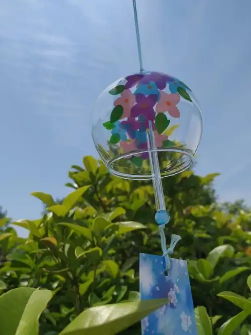 迷你小风铃 直径70mm厂家直销 江户日式玻璃风铃场景布置创意礼物
