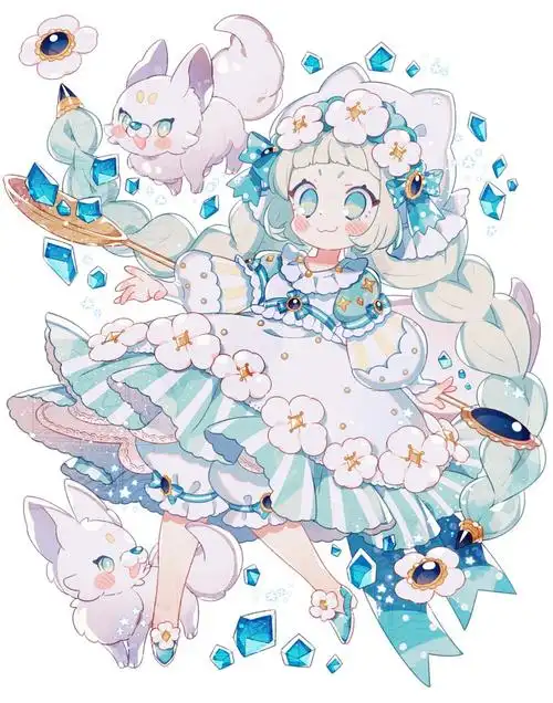 p站画师上仓エクq版可爱动漫美少女插画 - 堆糖,美图壁纸兴趣社区