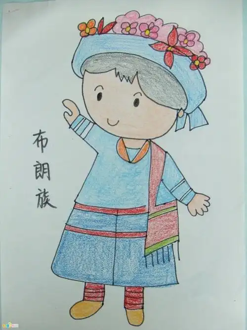 56个民族卡通简笔画(彩色版)