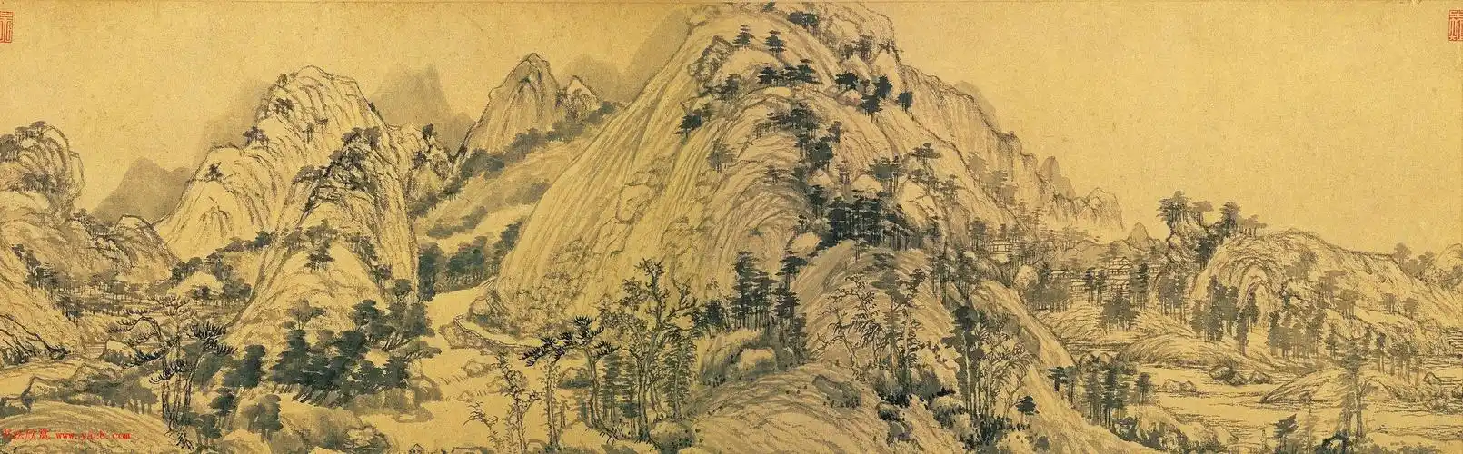 中国十大传世名画之富春山居图台北故宫博物院藏