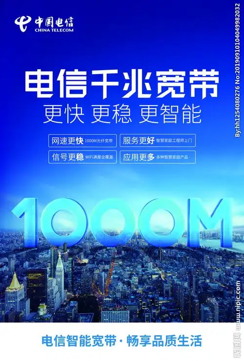电信千兆宽带设计图__广告设计_广告设计_设计图库_昵图网nipic.com