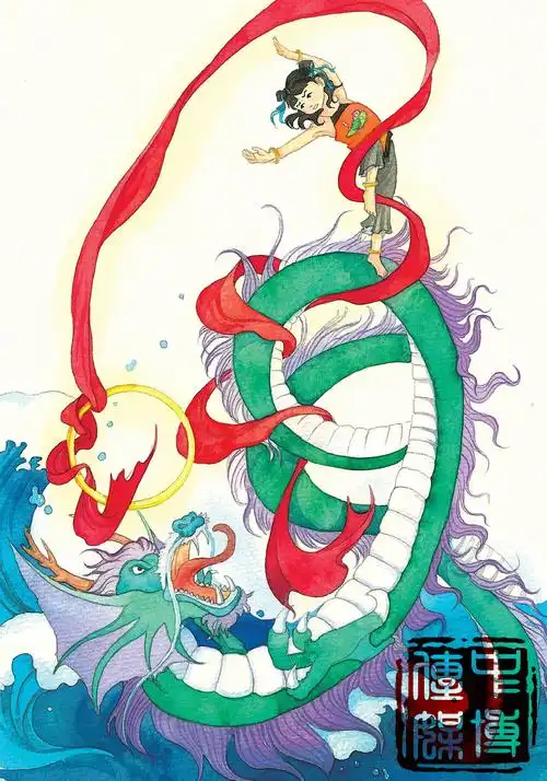 手绘水彩儿童插画神话故事寓言故事已出版