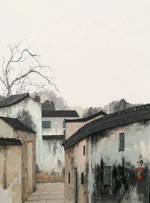 cn/artid/588682 村落二国画,纸本,39×53cm,2017非卖品 8,775次浏览