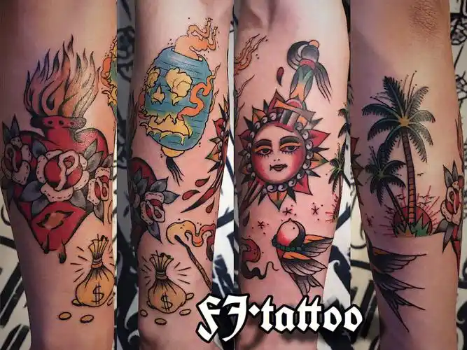 纹身  #oldschool纹身  #花臂纹身  #newschool  #天津纹身