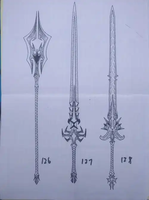 手绘冷兵器7