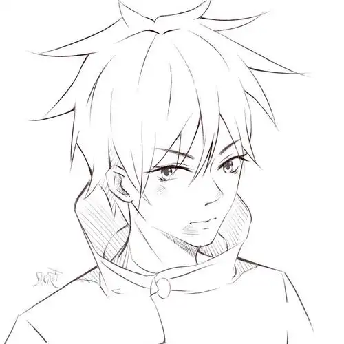 伏黑惠线稿练习想接这种无偿线稿有人约吗