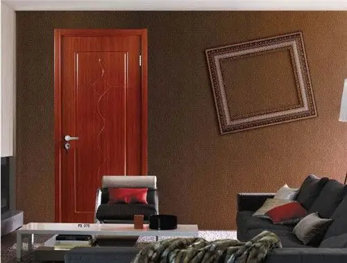 枣红色门配什么墙好