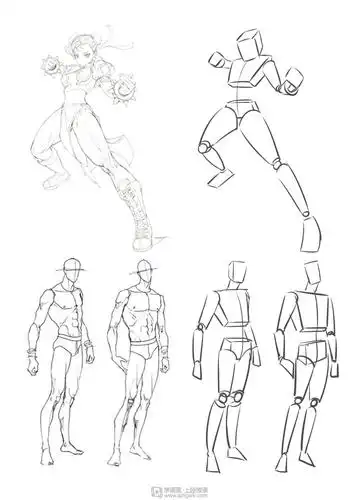 写生动态角色人体动态基础训练