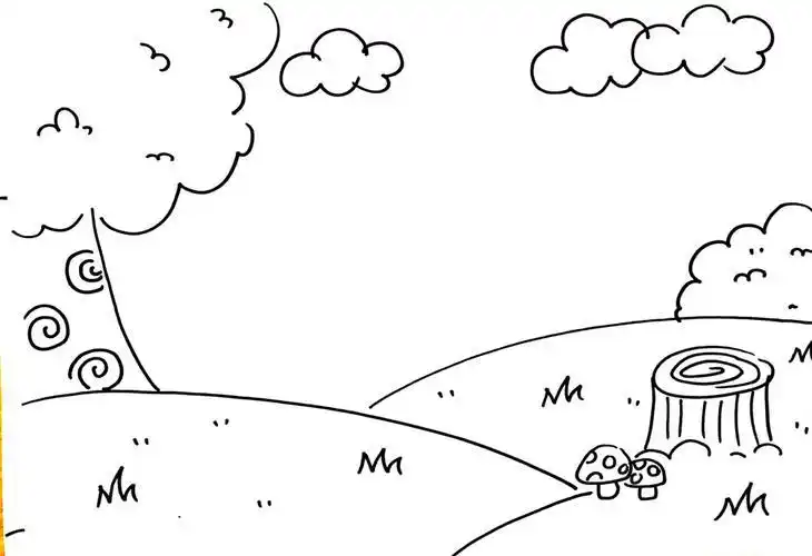 出外游玩简笔画