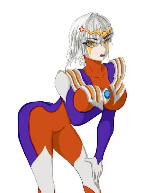 或许,卡蜜拉的内心也渴望拥有光明吧……所以她穿了迪迦的衣服!