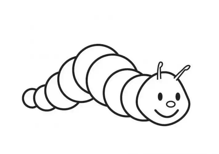 caterpillar简笔画