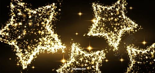 金色闪耀的星星黄色闪闪星