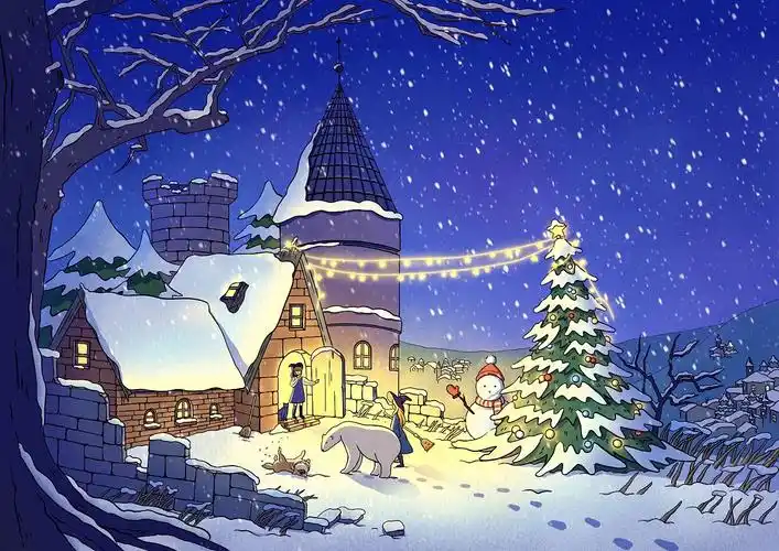 圣诞节#小镇圣诞夜merry christmas