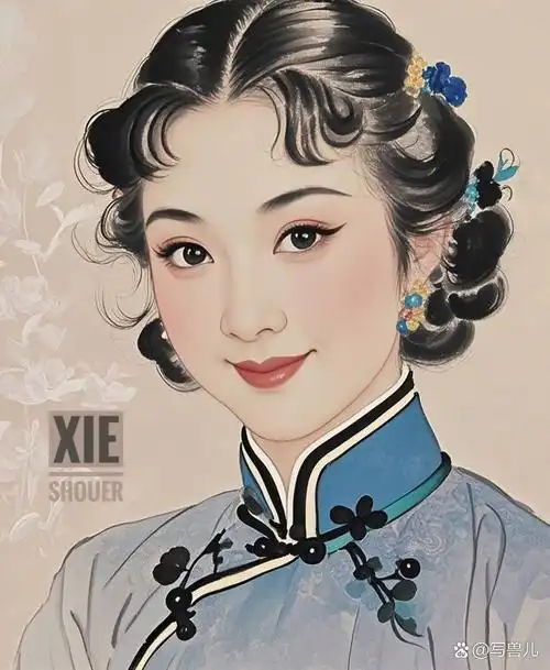 —凝视着民国美人肖像画,仿佛能听到她们心底的