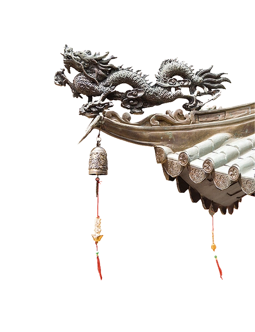 中式古风屋檐素材设计