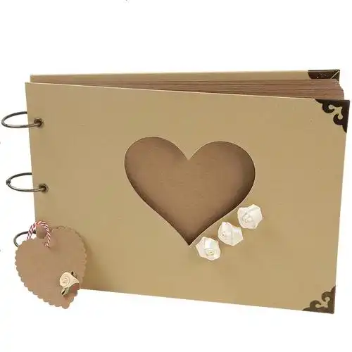 花间diy相册创意镂空爱心手工送宝宝闺蜜女友男朋友恋爱生日礼物