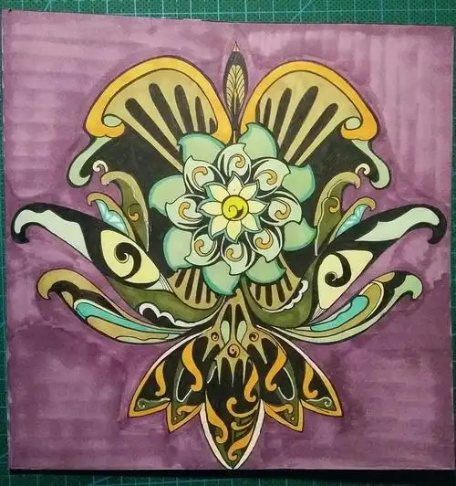 节奏韵律,4方,适合,单独,对比调和,对称均衡,变化统一,花的变形,人物