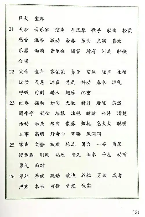 部编版教科书,三年级语文上册生字表_职业教育_教育新闻 - 265学校