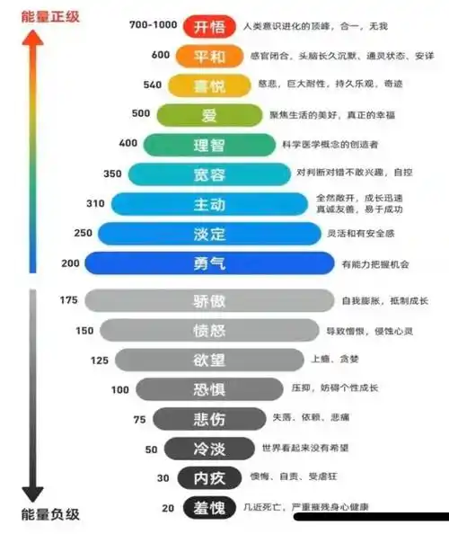 大卫·霍金斯认为内疚处于负能量的倒数第二级,与更深层的羞耻不同
