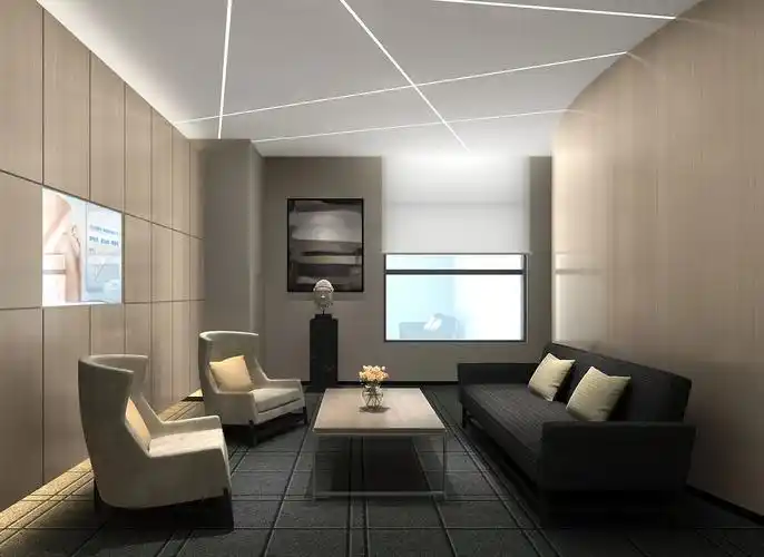 办公室接待室装修设计效果图