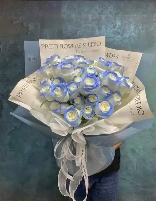 33支密西根碎冰蓝玫瑰