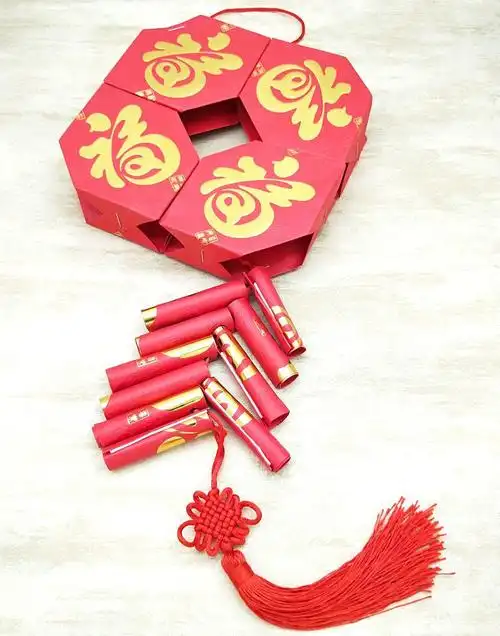 可狄新年元旦元宵手工红包卡通灯笼材料包成品儿童幼儿园diy子作业