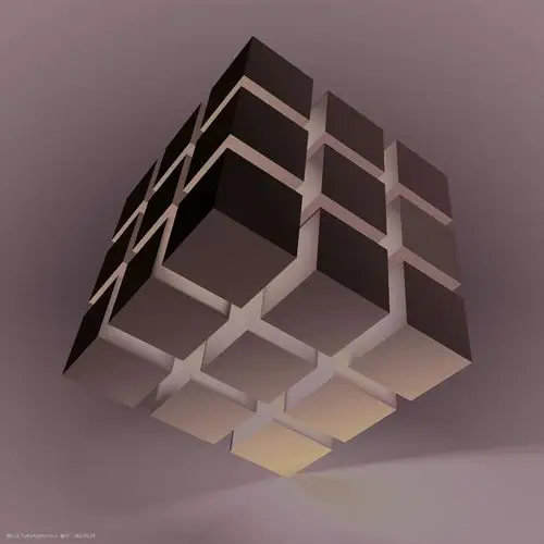 白色立体魔方背景图片-图行天下图库
