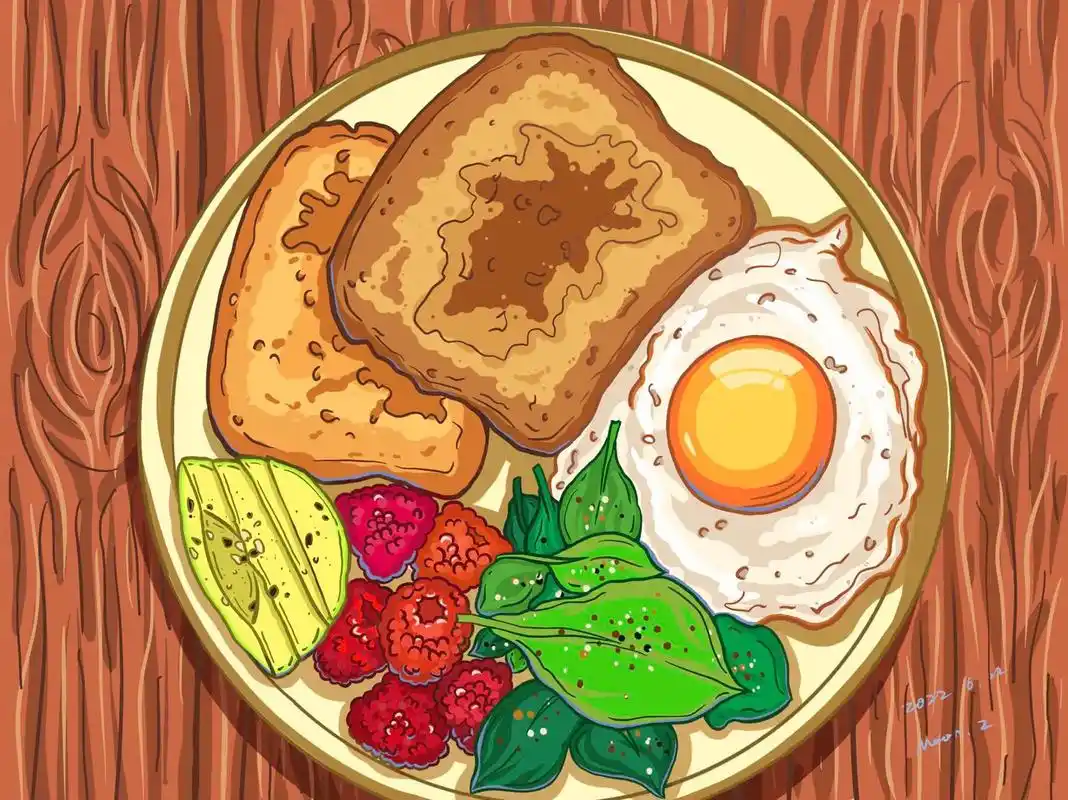 我就画画,我没吃#procreate绘画 #美食手绘 #手绘 - 抖音