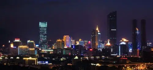 夜色中的无锡三阳广场