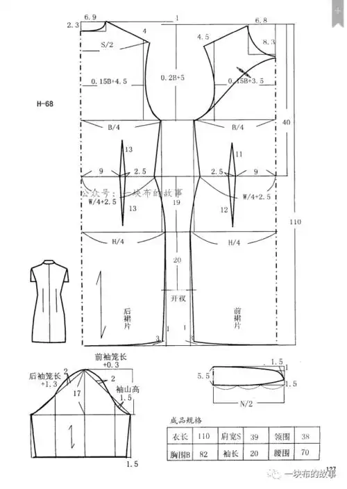 35款中国唐装/旗袍裁剪图!(附:旗袍一字扣)