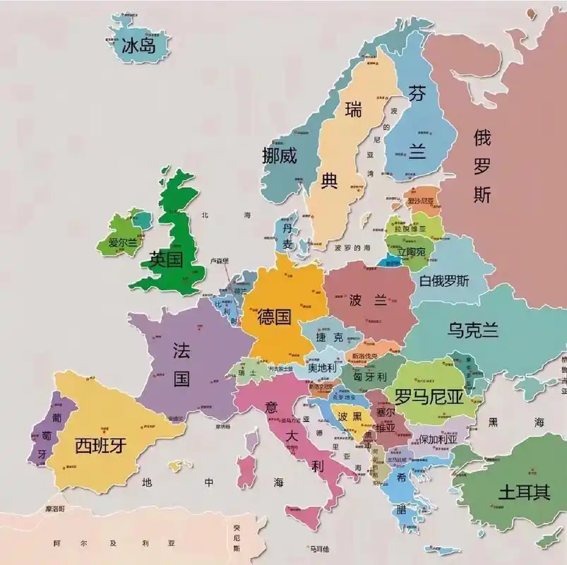 欧盟各国地理位置及其首都 9193法国:位于欧洲西部,首都:巴黎