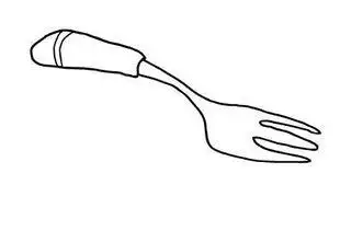 叉子简笔画包子简笔画可爱