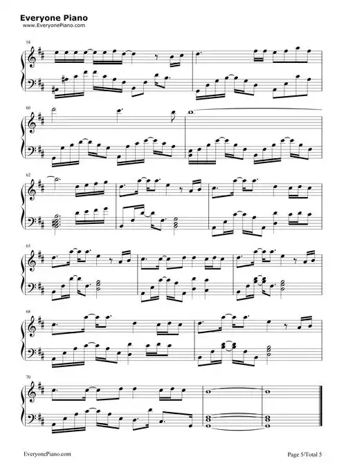 《名侦探柯南―迷宫的十字路口》主题曲钢琴谱-仓木麻衣5