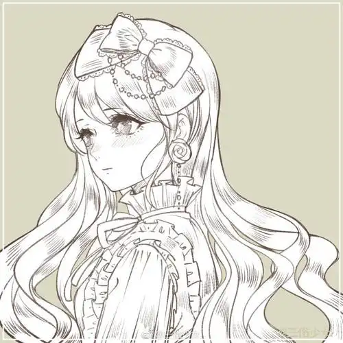 二次元洛丽简笔画