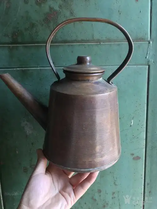 收来的民国铜老烧水壶
