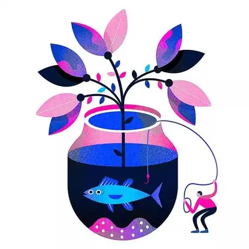 插画灵感简约而充满活力的创意插画