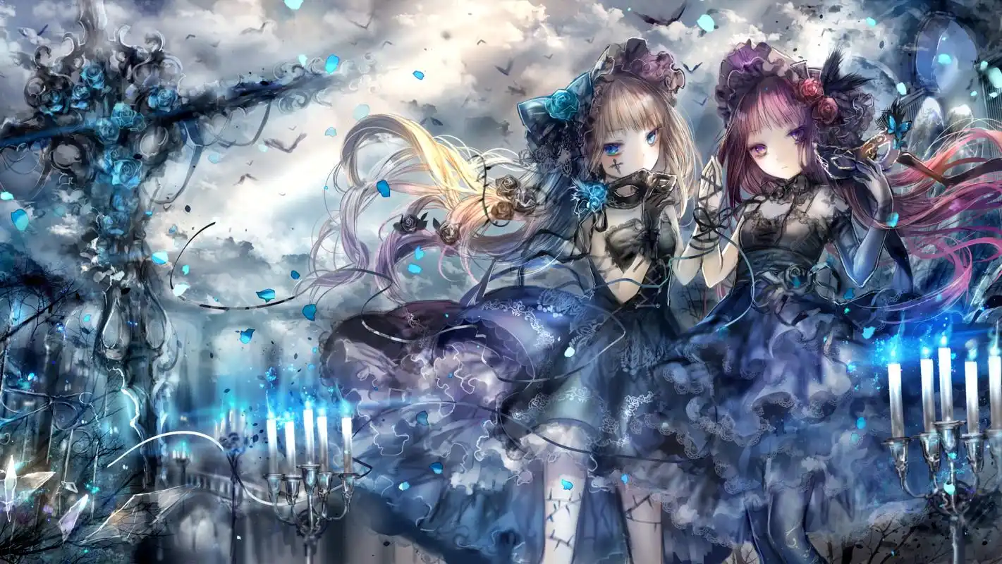 双子小萝莉#二次元美图# #动漫美图