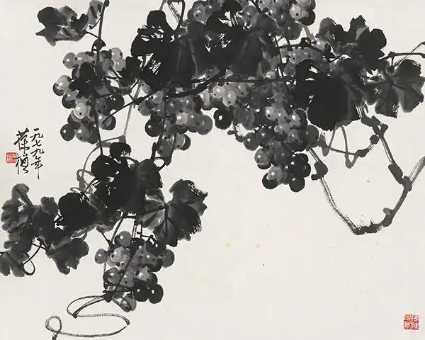 苏葆桢-墨葡萄拍卖预展,苏葆桢作品拍卖估价,重庆尚文斋2015年秋季