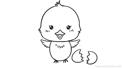 小鸡简笔画怎么画小鸡简笔画简单