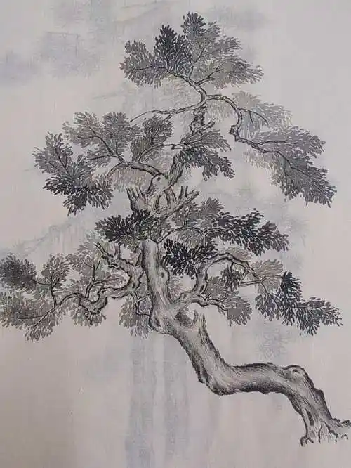 古画中出镜率最高,而且最骚的那些树 一支笔一滴墨,纯水墨手绘树谱